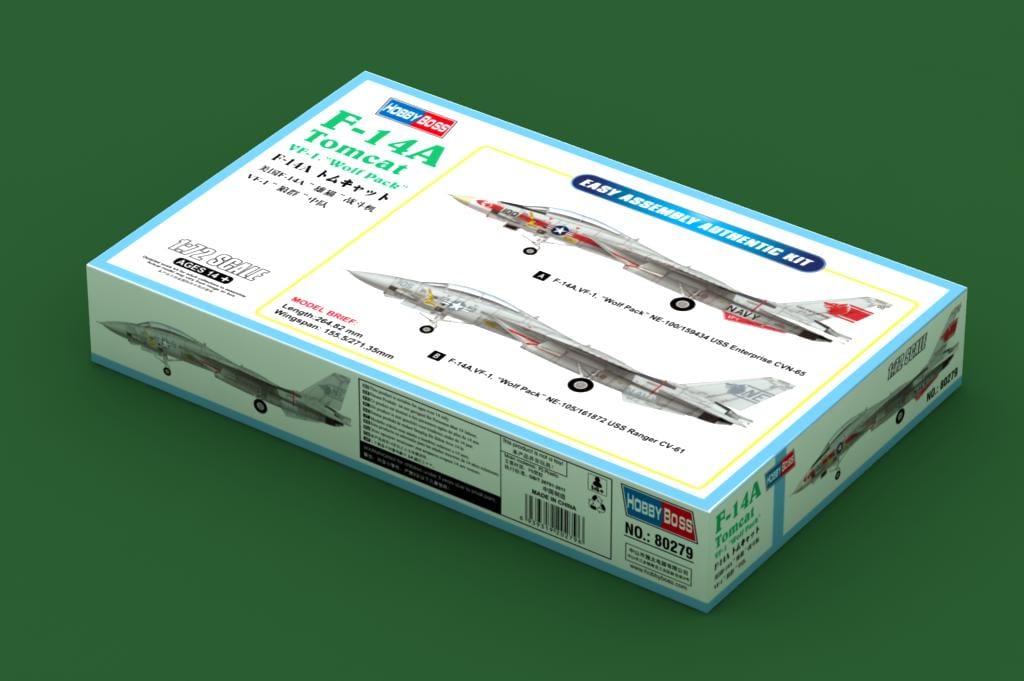 010 - HobbyBoss - 80279 - Grumman F-14A Tomcat VF-1 ‘Wolf Pack’ - primary image
