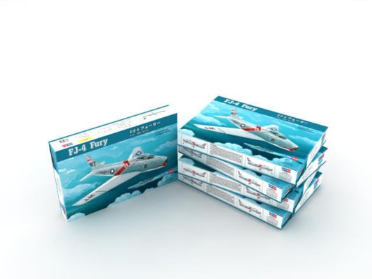 100 - HobbyBoss - 80312 - North American FJ-4 Fury - box front left angle