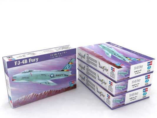 100 - HobbyBoss - 80313 - North American FJ-4B Fury - box front left angle