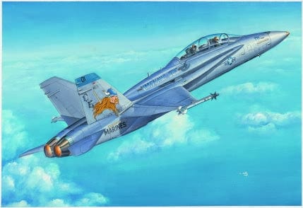 150 - HobbyBoss - 80322 - McDonnell Douglas F/A-18D Hornet - box art