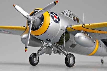 703 - HobbyBoss - 80326 - Grumman F4F-3 Wildcat (early) - painted model