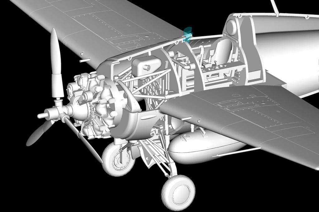 506 - HobbyBoss - 80327 - Grumman F4F-3 Wildcat (late) - digital model