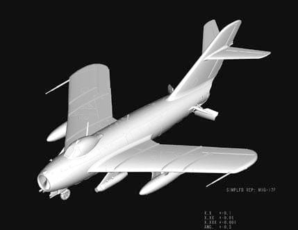 500 - HobbyBoss - 80334 - Mikoyan-Gurevich MiG-17F Fresco C - digital model