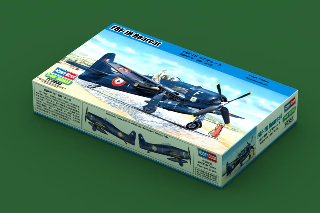 010 - HobbyBoss - 80357 - Grumman F8F-1B Bearcat - primary image