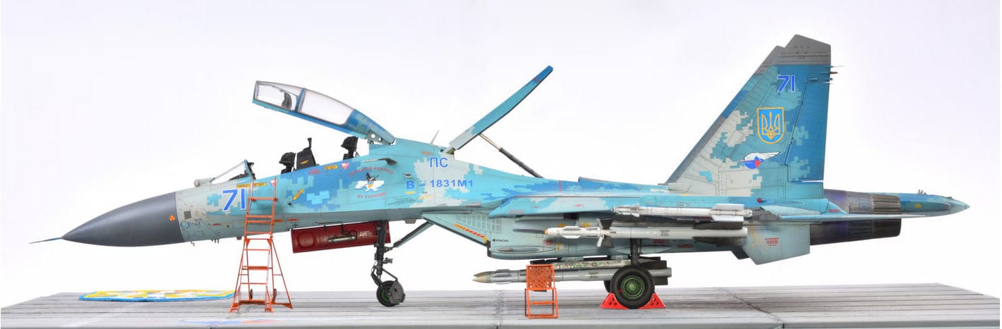 700 - HobbyBoss - 81713 - Sukhoi Su-27UB Flanker C - painted model