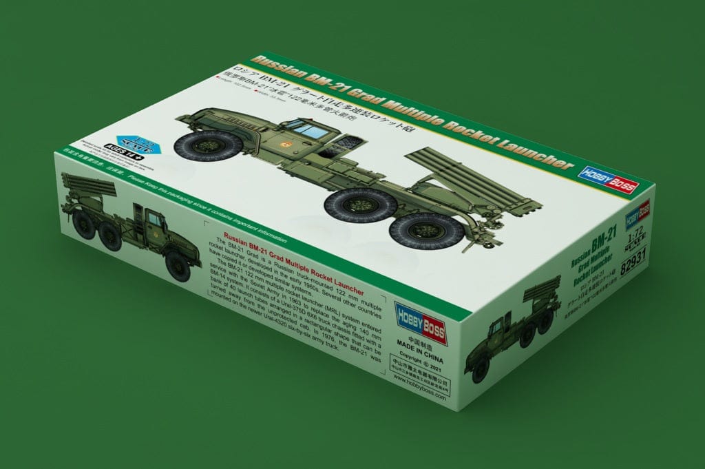 010 - HobbyBoss - 82931 - BM-21-1 Grad on Ural-4320 - primary image