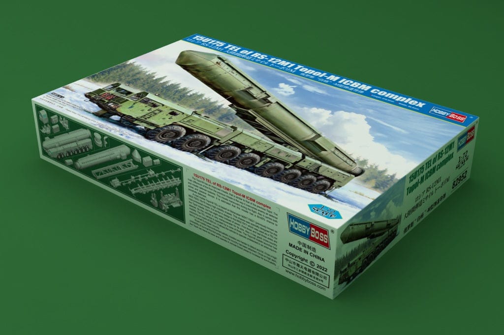010 - HobbyBoss - 82952 - RS-12M1 Topol-M (SS-27 Sickle B) on MZKT-79221 15U175 TEL - primary image