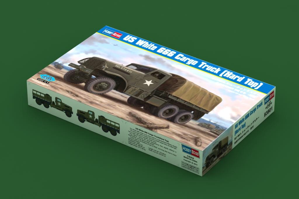 010 - HobbyBoss - 83801 - White 6-ton 6x6 (Hard Top) - primary image