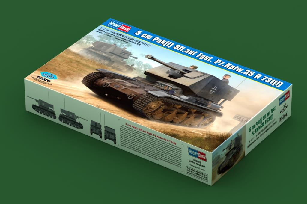010 - HobbyBoss - 83808 - 5cm Pak(t) auf Pz.Kpfw. 35R(f) - primary image