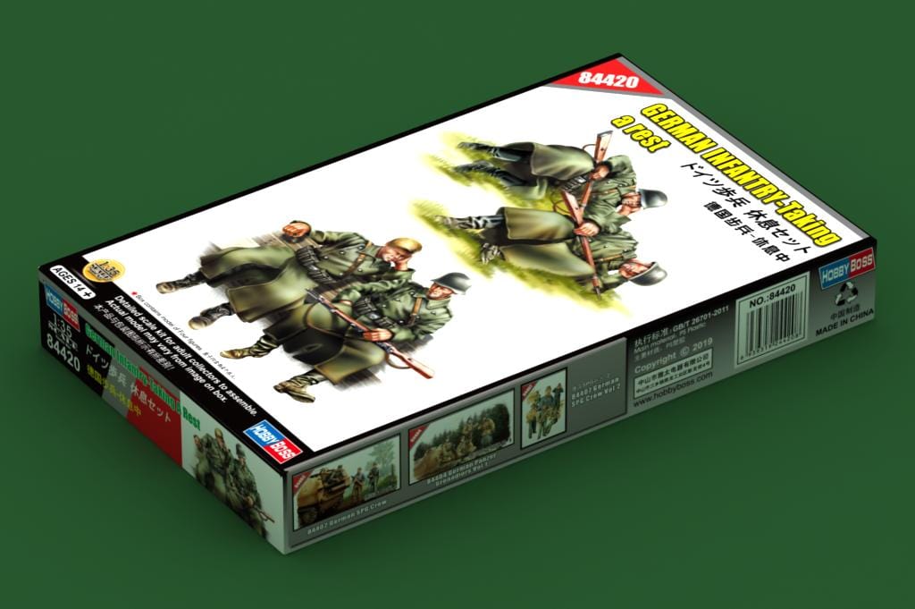 010 - HobbyBoss - 84420 - German Infantry Taking a Rest - primary image