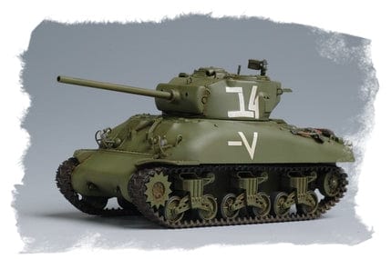 705 - HobbyBoss - 84802 - M4A1 Sherman (mid) - painted model