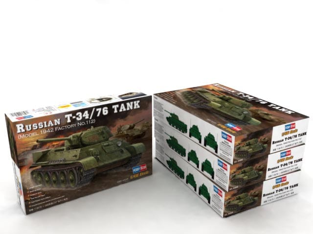 100 - HobbyBoss - 84806 - T-34-76 obr. 1942 Factory 112 - box front left angle