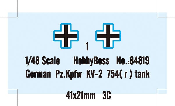 400 - HobbyBoss - 84819 - Pz.Kpfw. KW-II 754(r) - decals