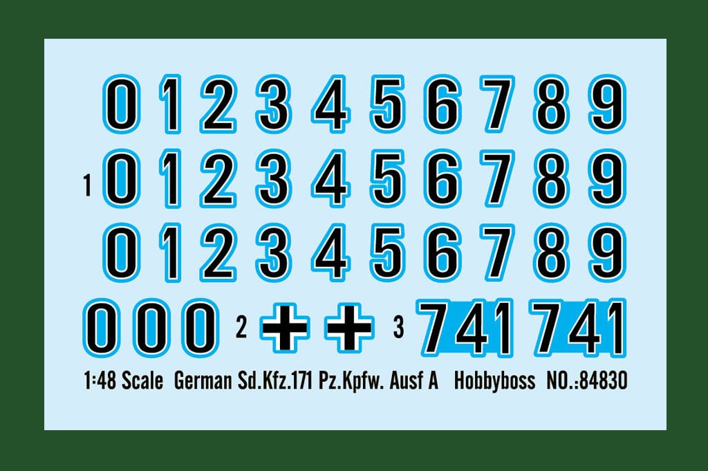 400 - HobbyBoss - 84830 - Pz.Kpfw. V Ausf. A Panther - decals