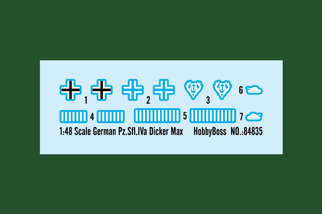 400 - HobbyBoss - 84835 - 10.5cm K gp.Sfl. Dicker Max - decals