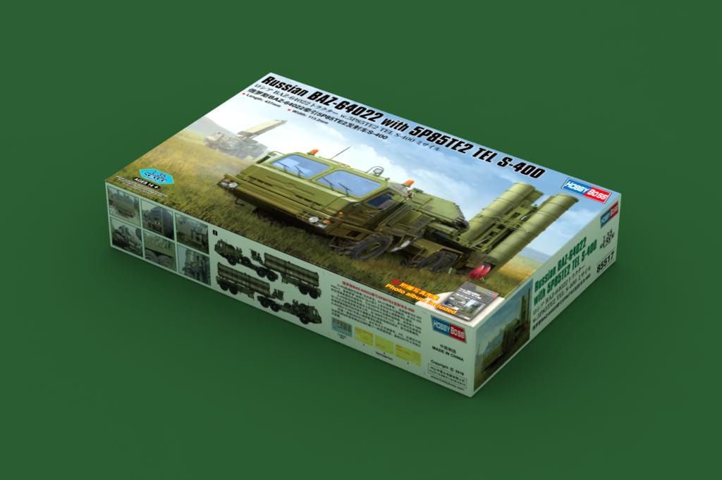 010 - HobbyBoss - 85517 - S-400 Triumf (SA-21 Growler) on BAZ-64022 5P85TE2 TEL - primary image