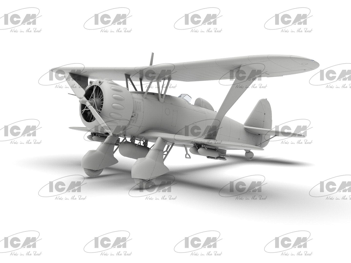 500 - ICM - 32015 - Henschel Hs 123 A-1 (late) - digital model