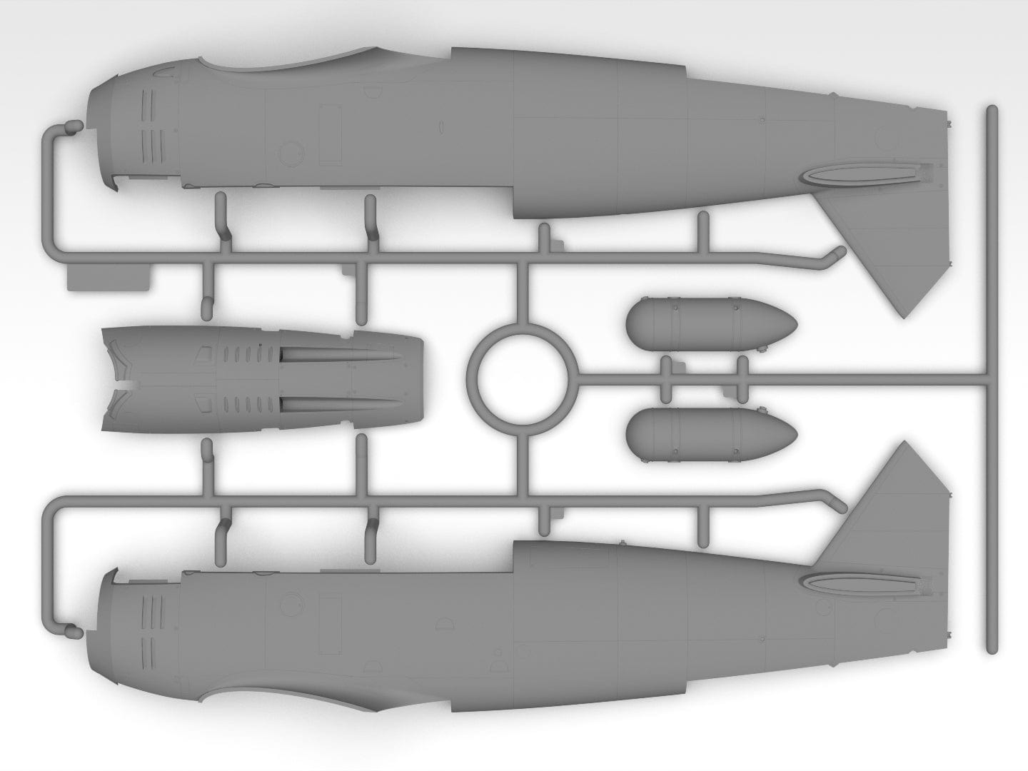 200 - ICM - 32015 - Henschel Hs 123 A-1 (late) - sprue