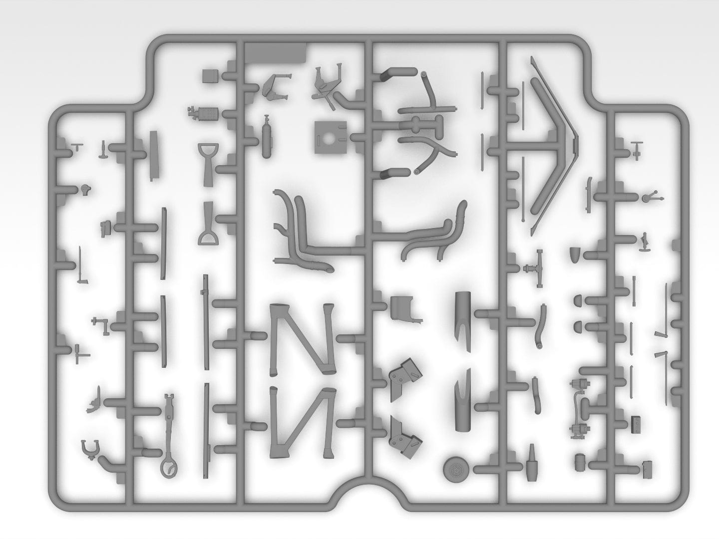 206 - ICM - 32015 - Henschel Hs 123 A-1 (late) - sprue