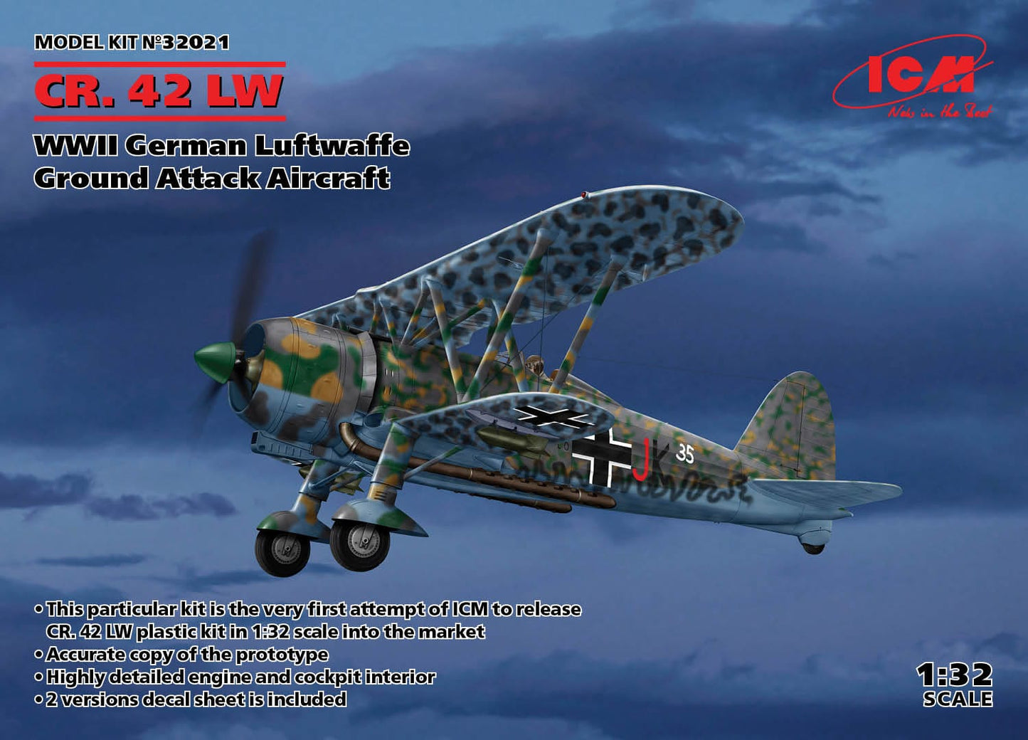 010 - ICM - 32021 - Fiat CR.42LW Falco - primary image