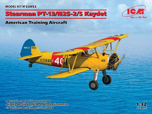 010 - ICM - 32052 - Boeing-Stearman PT-13/N2S-2/5 Kaydet - primary image