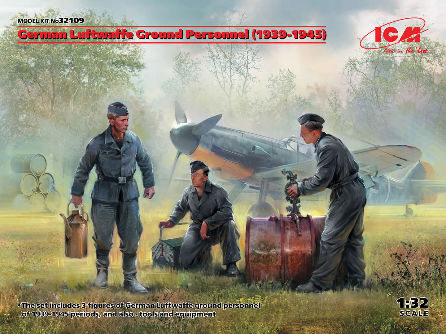 010 - ICM - 32109 - German Luftwaffe Ground Staff (1939-45) - primary image