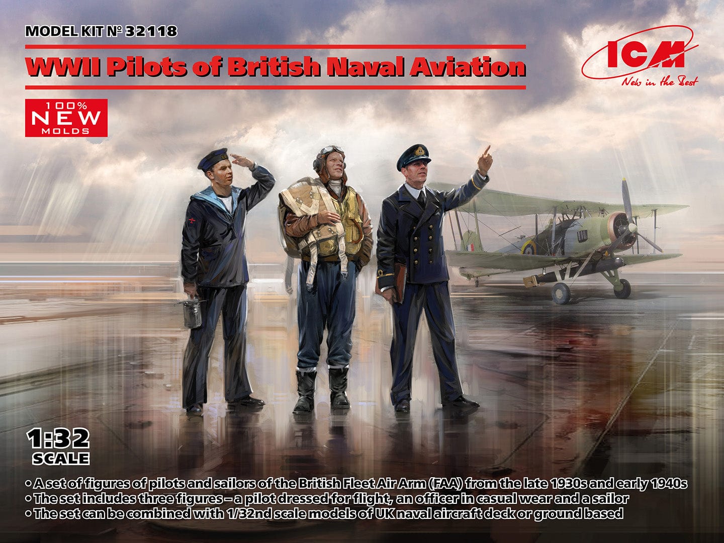 010 - ICM - 32118 - British Fleet Air Arm Pilots - primary image