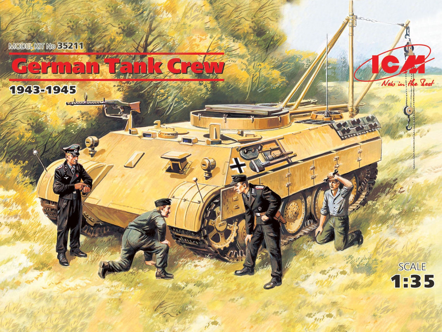 010 - ICM - 35211 - German Tank Crew (1943-1945) - primary image