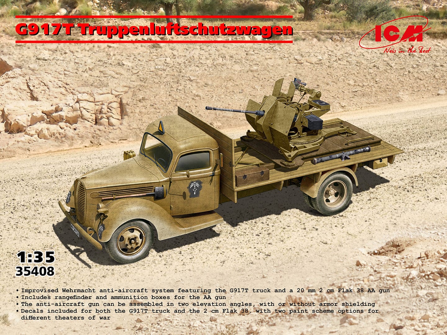 010 - ICM - 35408 - Ford-Werke G 917 T Truppenluftschutzwagen - primary image