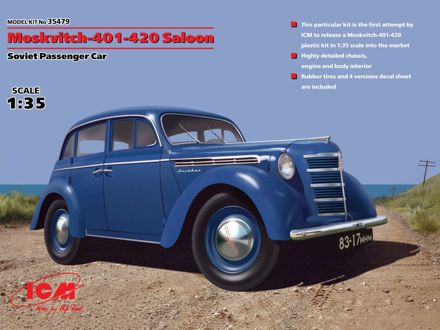 010 - ICM - 35479 - Moskvitch 401-420 - primary image