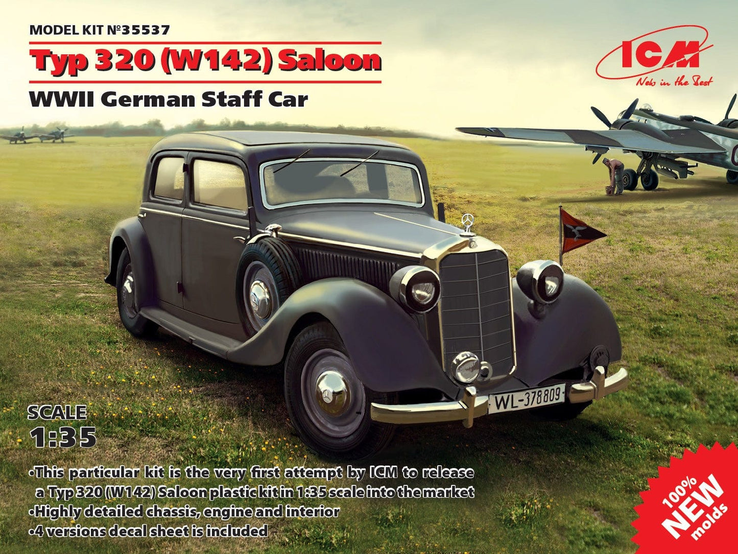 010 - ICM - 35537 - Mercedes-Benz W142 Typ 320 - primary image
