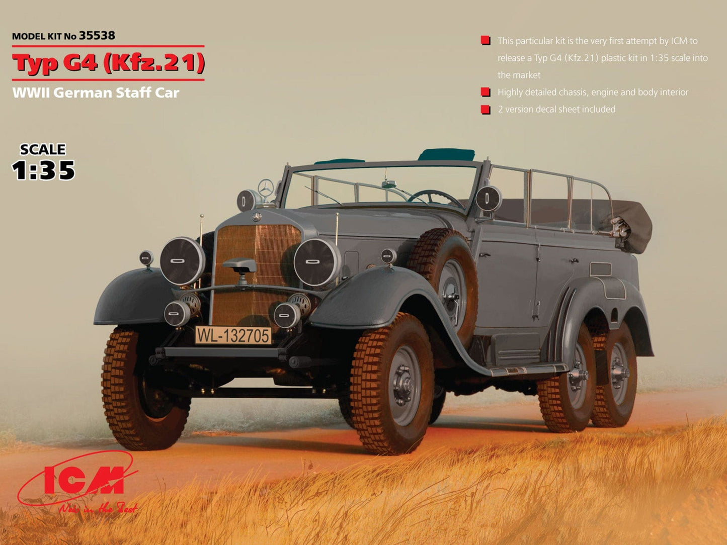 010 - ICM - 35538 - Mercedes-Benz W31 Typ G4 Kfz. 21 - primary image