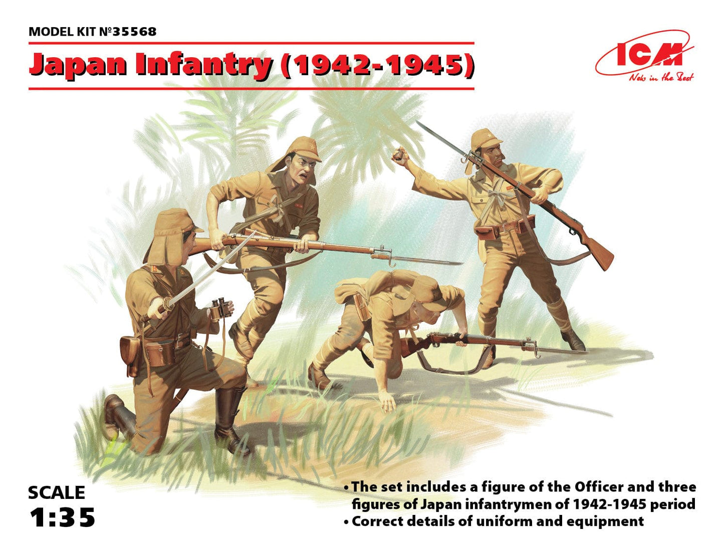 010 - ICM - 35568 - Japanese Infantry (1942-1945) - primary image