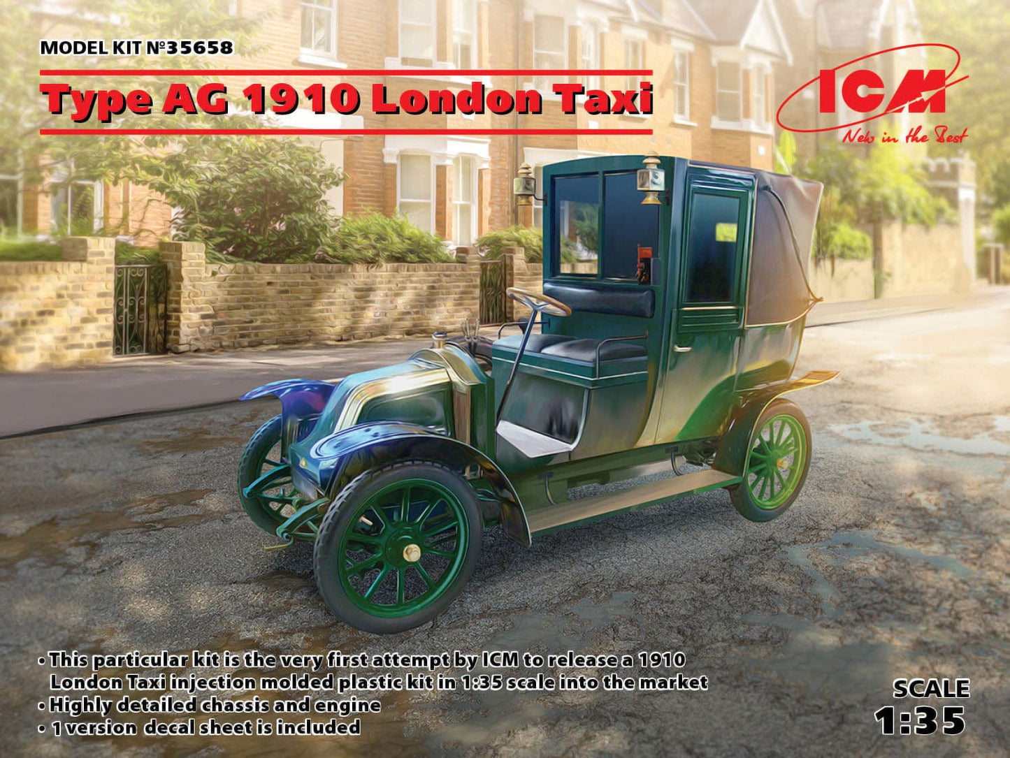 010 - ICM - 35658 - Renault Type AG 1910 London Taxi - primary image