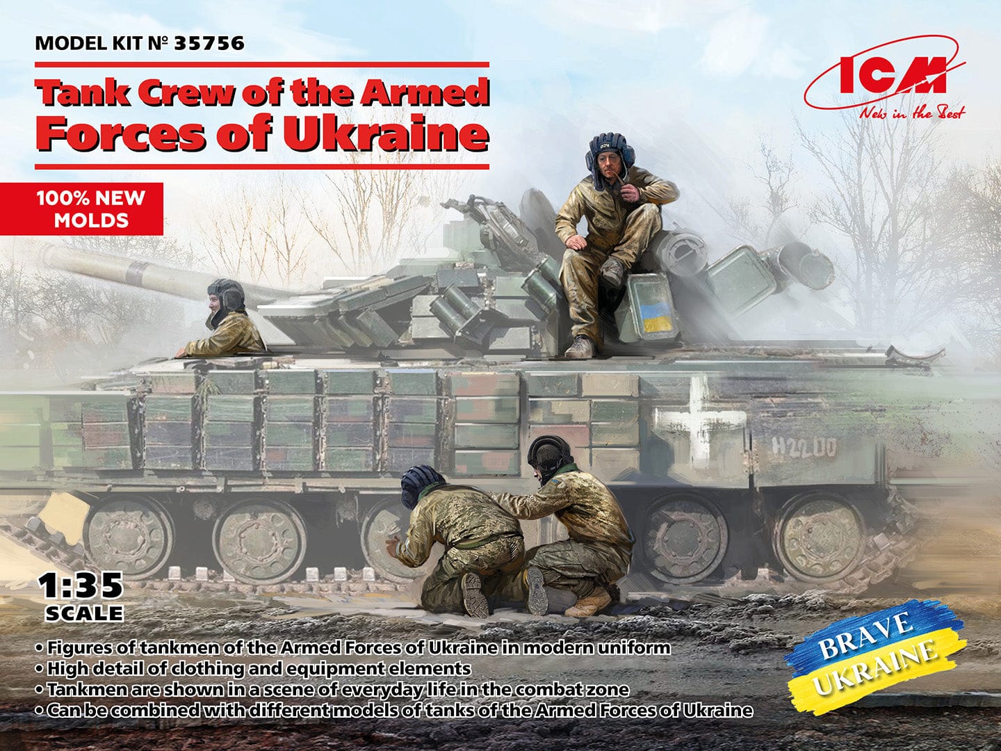 010 - ICM - 35756 - Ukrainian Tank Crew - primary image