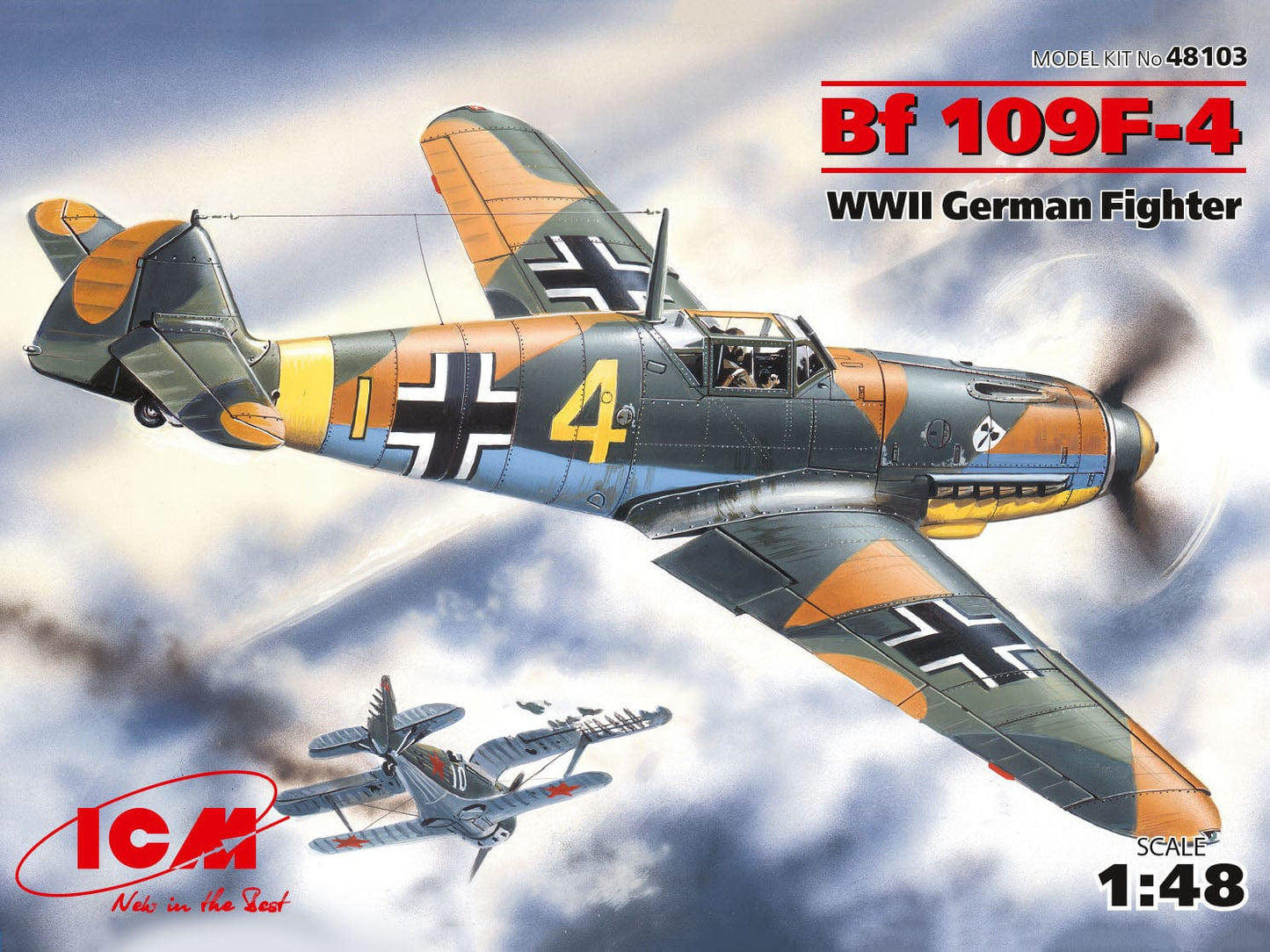 010 - ICM - 48103 - Messerschmitt Bf 109 F-4 - primary image