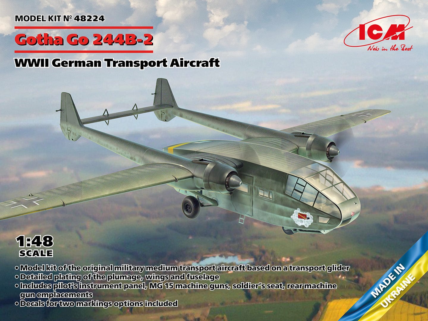 010 - ICM - 48224 - Gotha Go 244 B-2 - primary image
