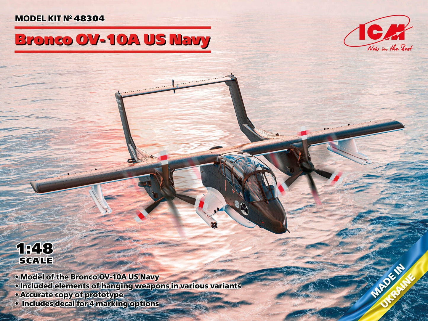 010 - ICM - 48304 - North American Rockwell OV-10A Bronco - primary image