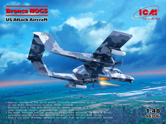 010 - ICM - 48306 - North American Rockwell YOV-10D NOGS Bronco - primary image