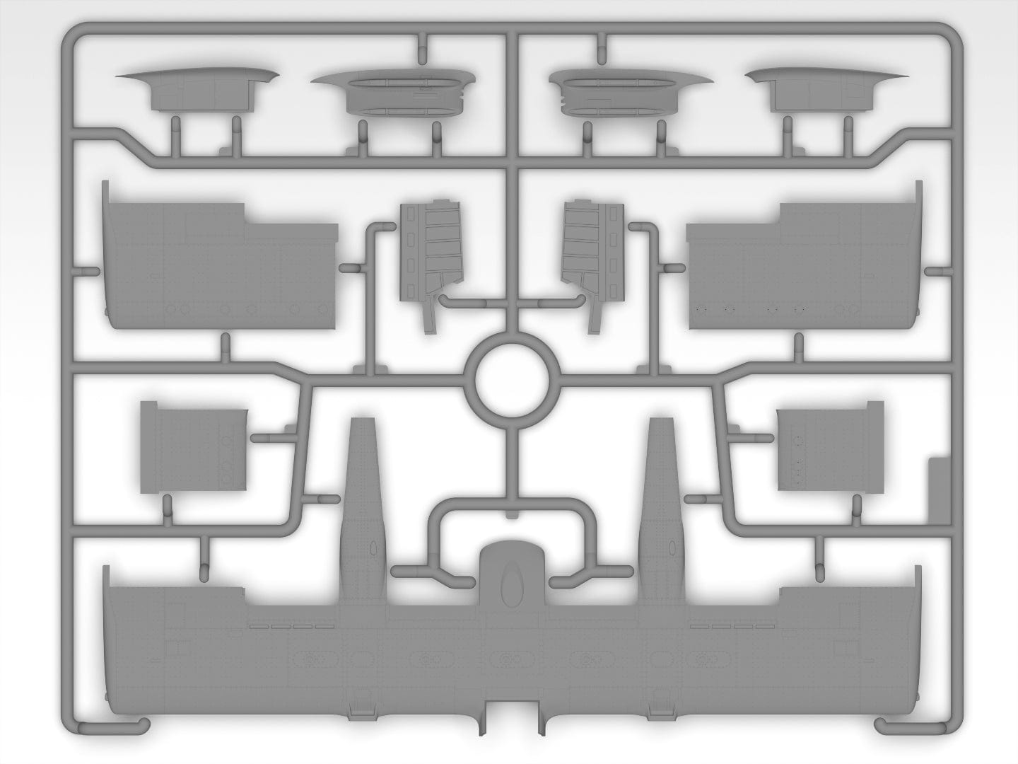 203 - ICM - 48306 - North American Rockwell YOV-10D NOGS Bronco - sprue