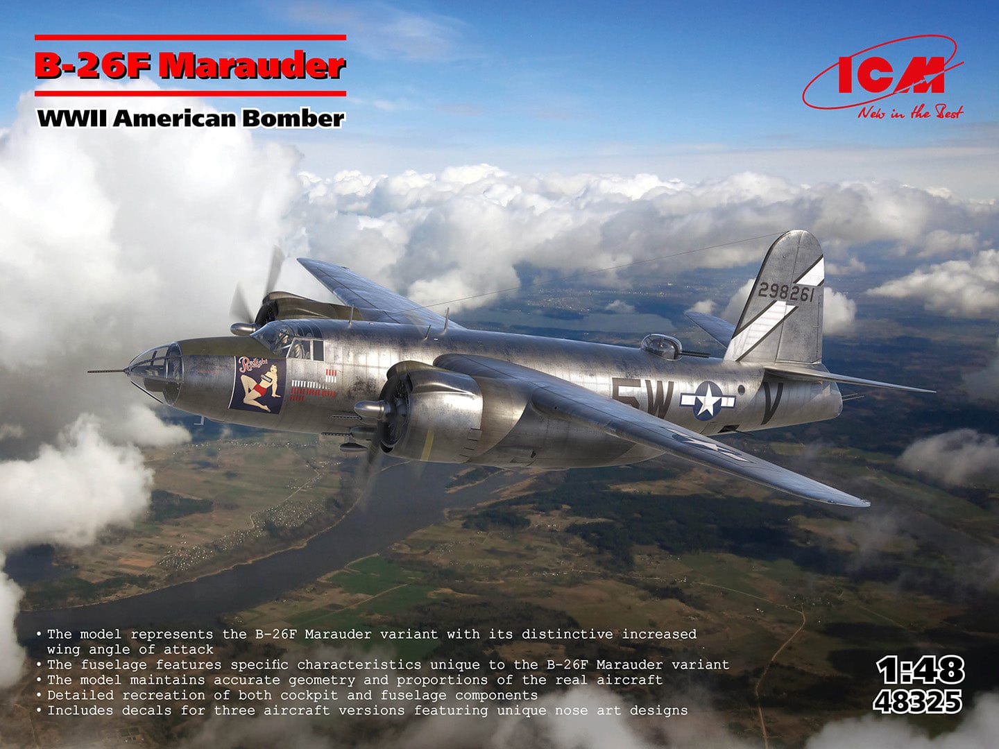 010 - ICM - 48325 - Martin B-26F Marauder - primary image