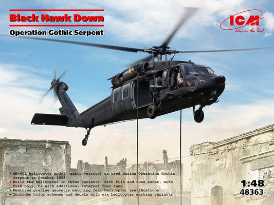 010 - ICM - 48363 - Sikorsky MH-60L Black Hawk ‘Operation Gothic Serpent’ - primary image