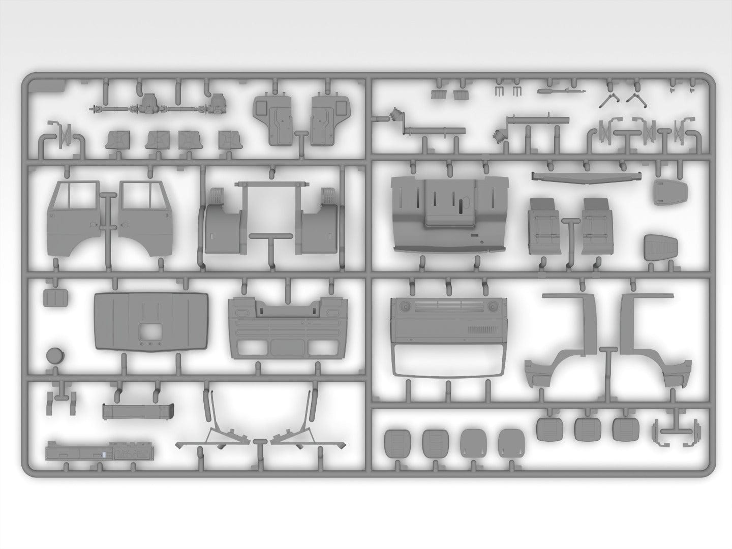 201 - ICM - DS3527 - Fire Trucks of Ukraine - sprue