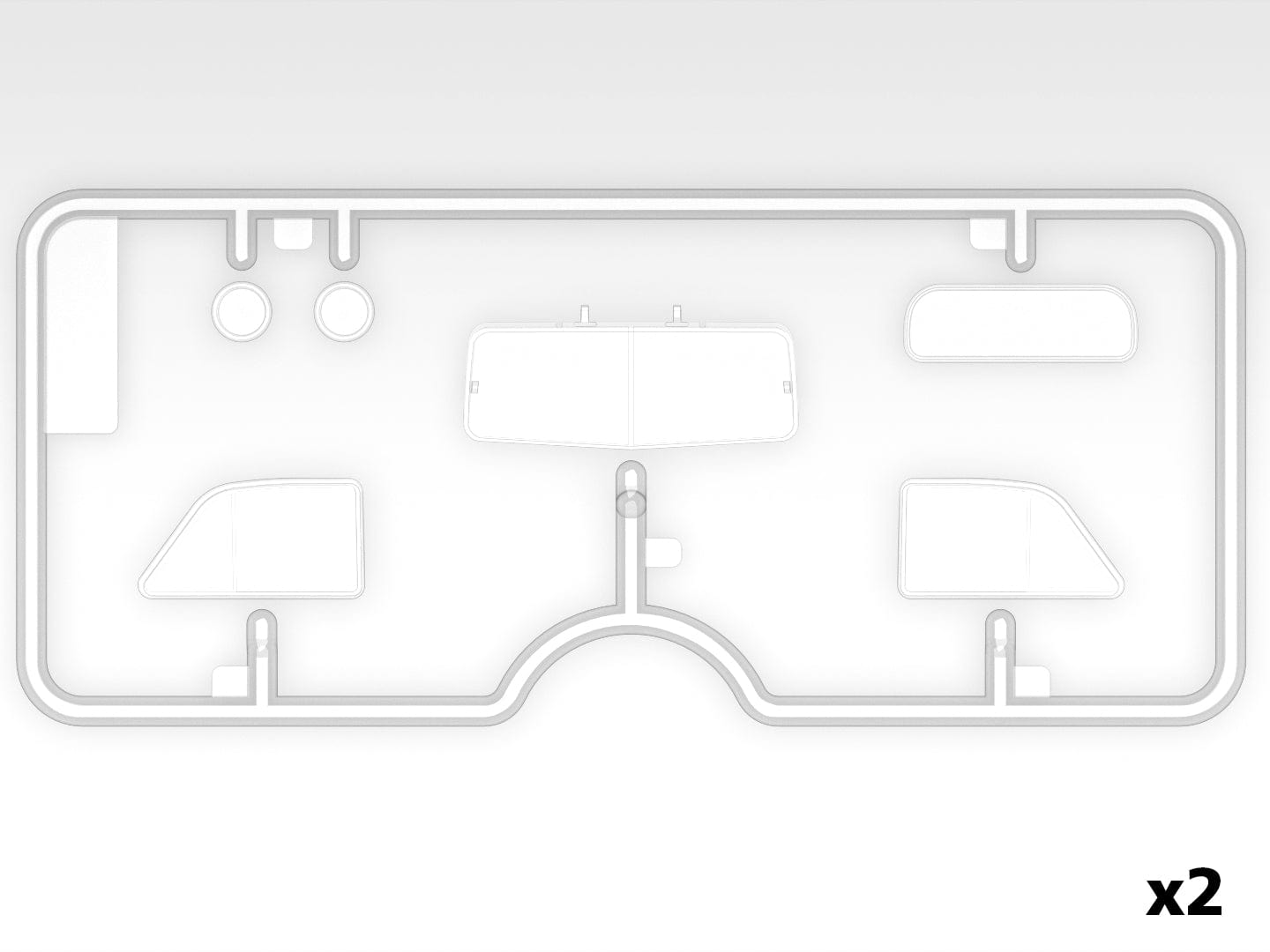 207 - ICM - DS3528 - United States Military Vehicles (WW2) - sprue