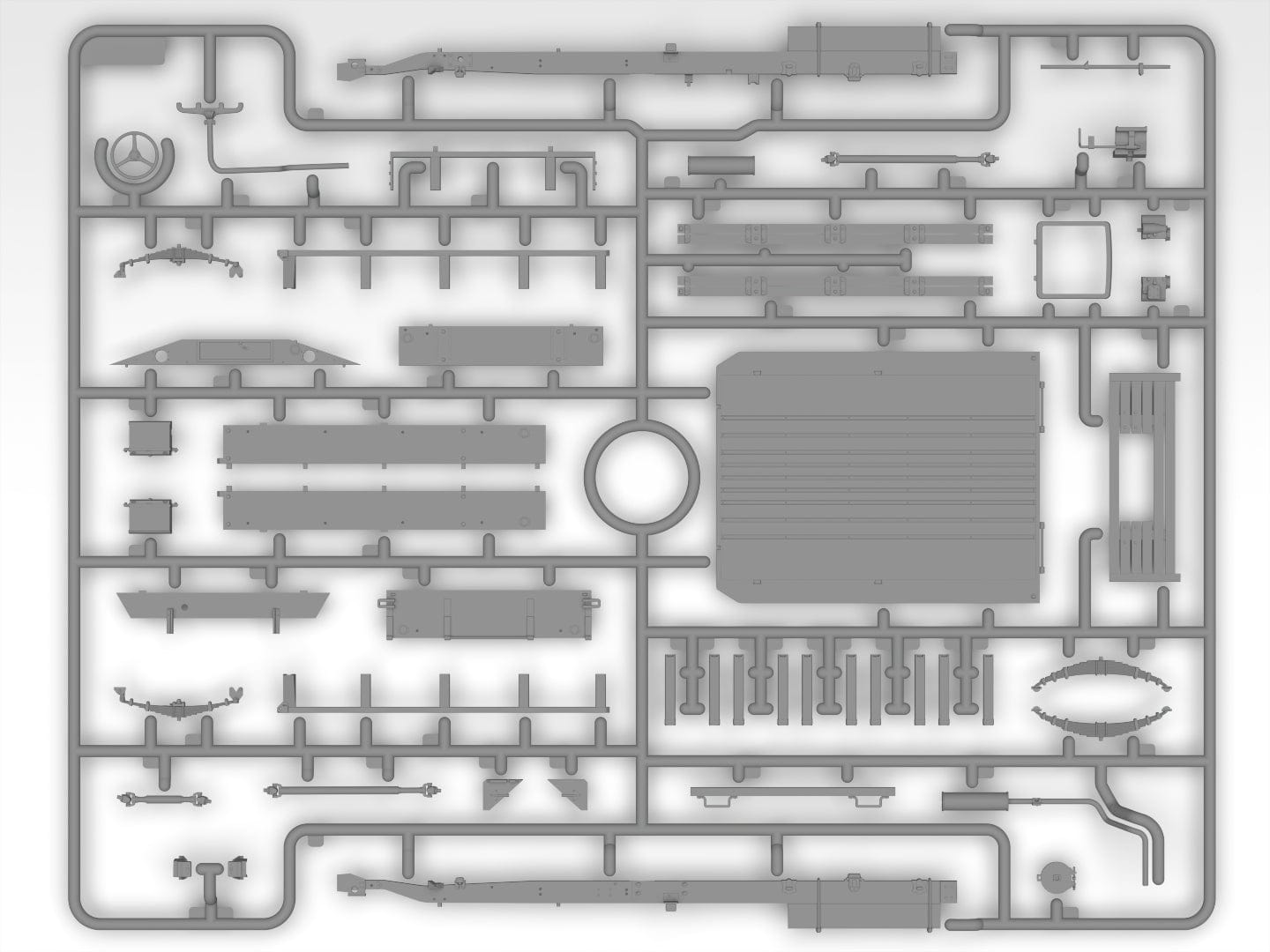 209 - ICM - DS3528 - United States Military Vehicles (WW2) - sprue