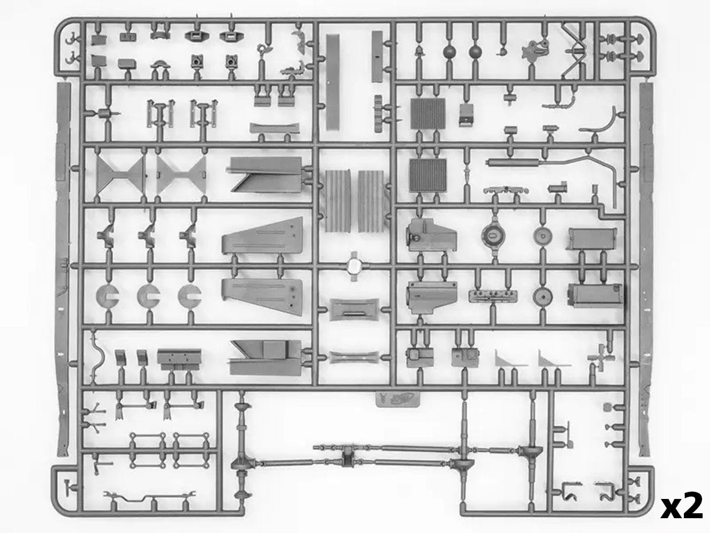 200 - ICM - DS3528 - United States Military Vehicles (WW2) - sprue