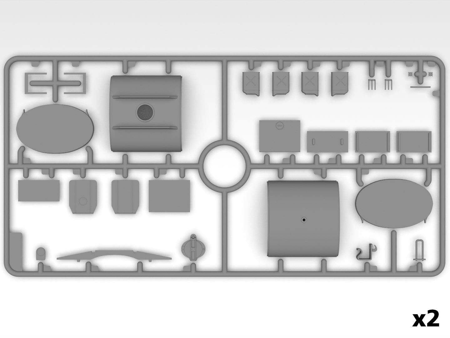 204 - ICM - DS3528 - United States Military Vehicles (WW2) - sprue
