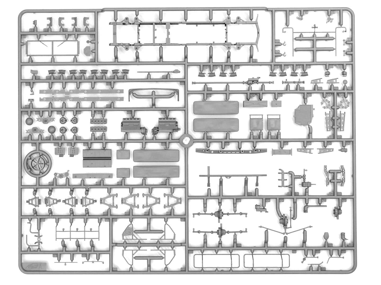 205 - ICM - DS3529 - Vehicles of the DAK - sprue