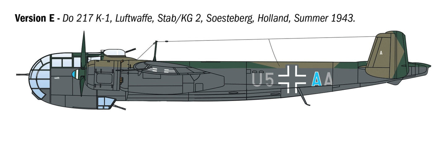 304 - Italeri - 1488 - Dornier Do 217 K-1/K-2 Fritz X - paint schemes