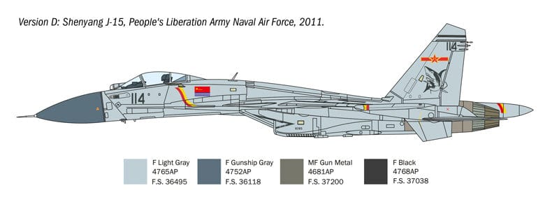 303 - Italeri - 197 - Sukhoi Su-33 Flanker D - paint schemes